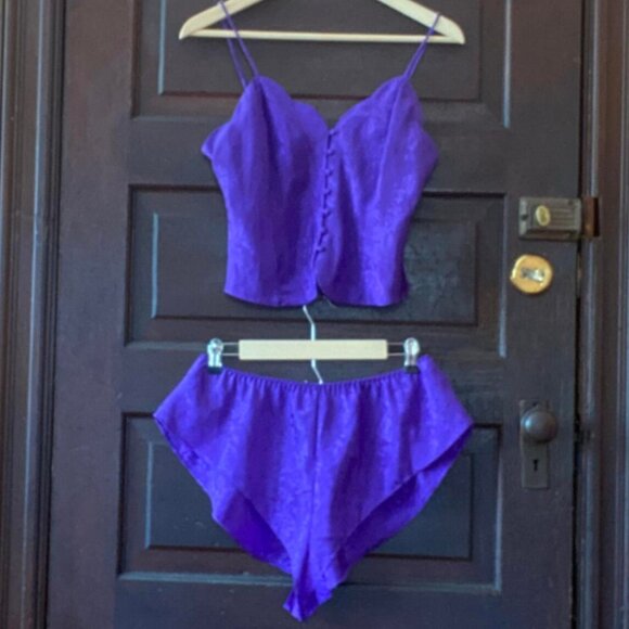 Vintage Victoria’s Secret Violet Lingerie Set M - Picture 2 of 5